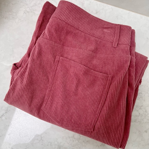 👖 CIDER Soft Pink Corduroy Straight Leg Pants, 90s Fashion, Size XL - Picture 4 of 13